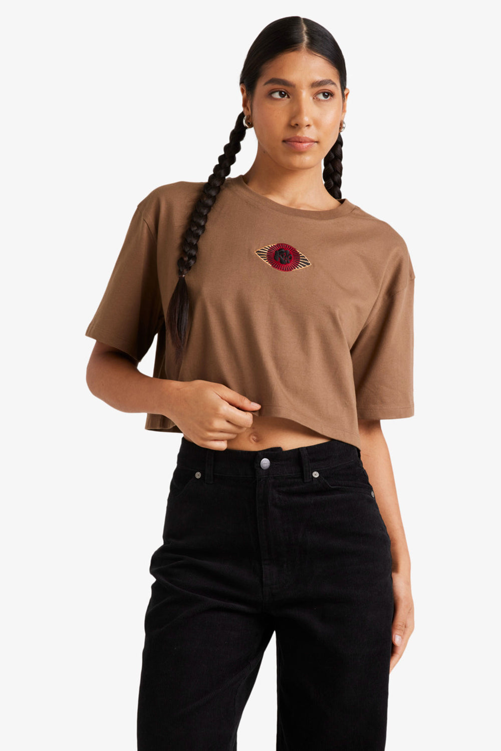 Pukas-Surf-Shop-Woman-Tee-Rvca-Jupiter-Brown