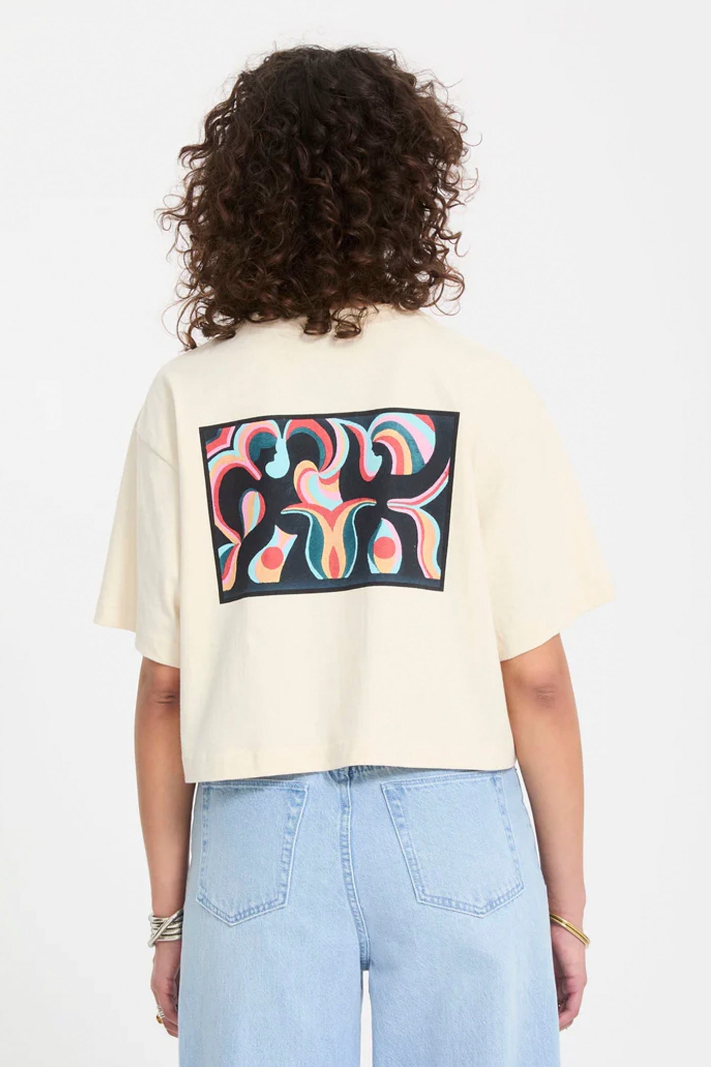 VOLCOM FA Bruno Lucas Tee in vintage white - boxy organic cotton t-shirt with exclusive Bruno Lucas artwork on chest and back for men