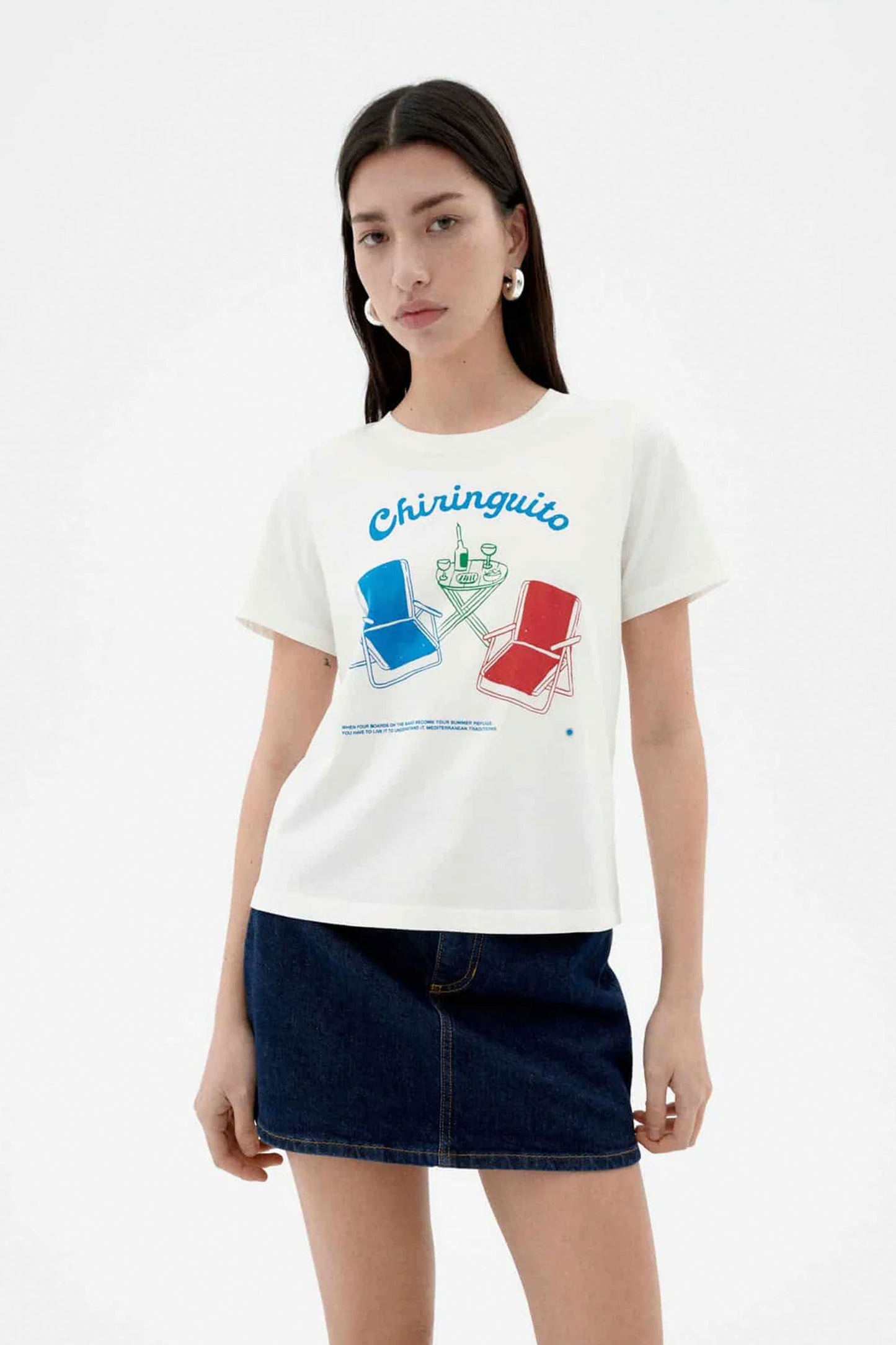 Pukas Surf Shop Woman Thinking Mu Robbie Tee Chiringuito White