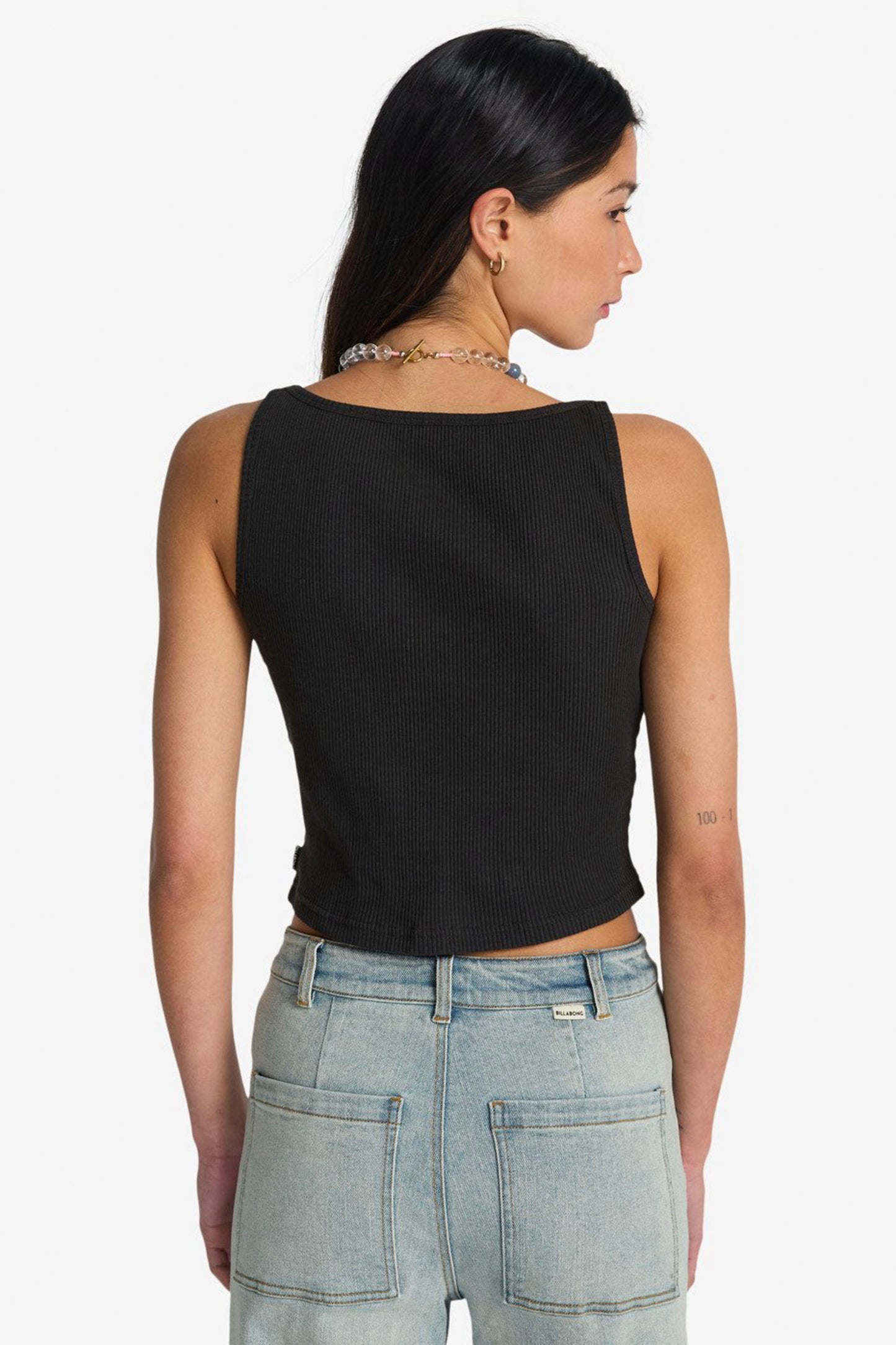 Billabong Go For It tank - back view showing clean design and comfortable fit