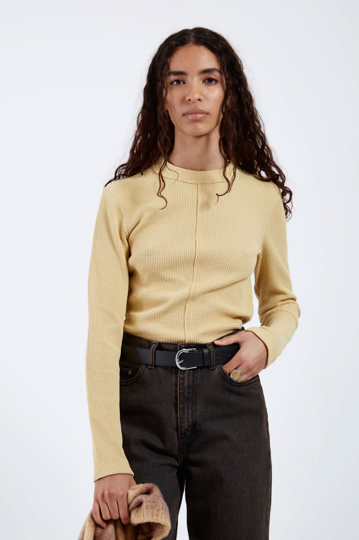 Pukas Surf Shop Woman Top Dr Denim Stella Waffle Top Jojoba 1