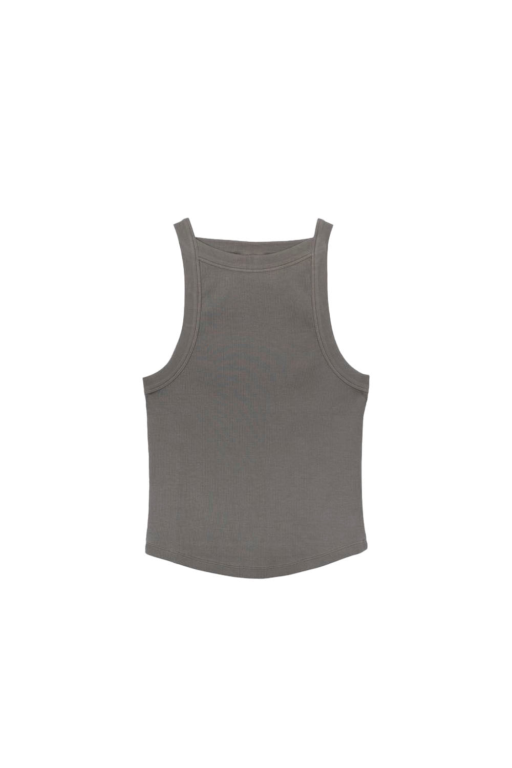 Gray tank top on a white background