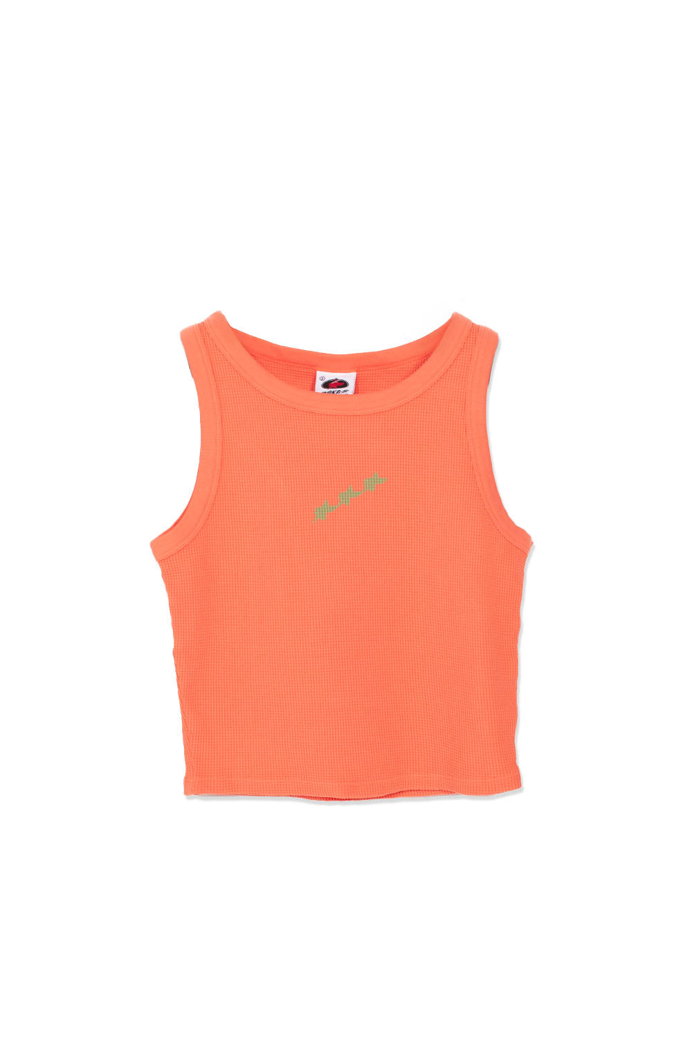 PUKAS SURF SHOP – 3 Stars Waffle Tank Tee in Camelia – Women's textured knit tank top