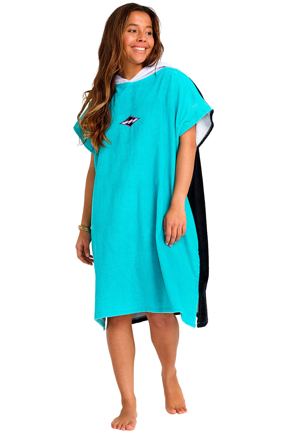 BILLABONG HOODED TOWEL WOMAN AQUA HAZE | Shop at PUKAS SURF SHOP BILLABONG HOODED TOWEL WOMAN AQUA HAZE | Shop at PUKAS SURF SHOP