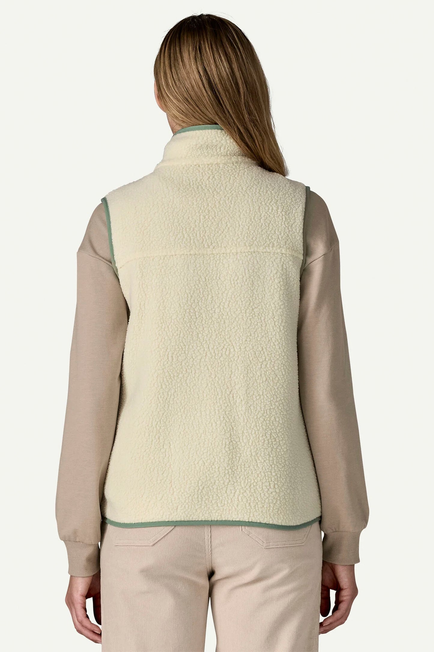 Pukas Surf Shop Patagonia women’s fleece vest in Natural
