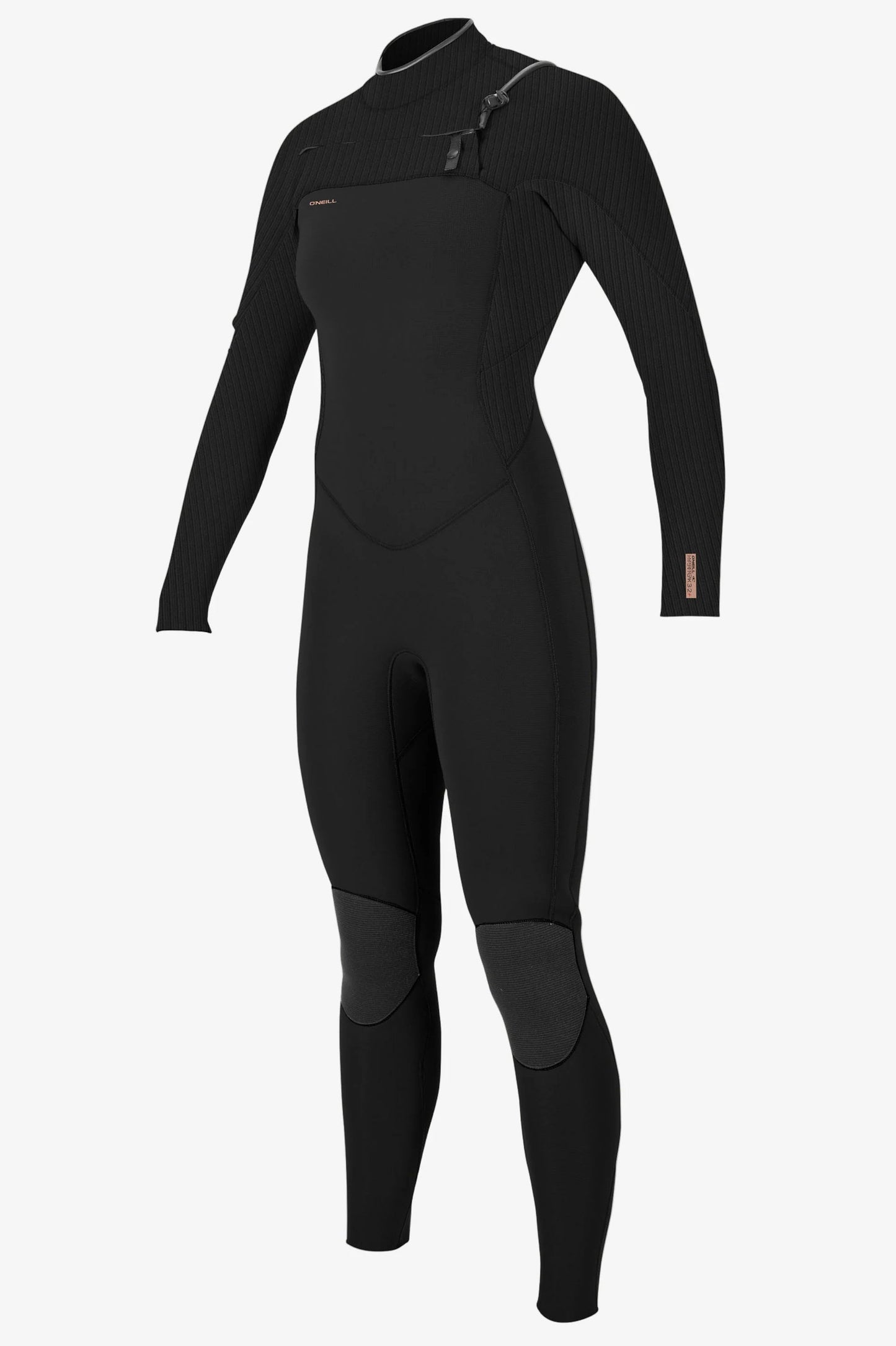 Pukas Surf Shop O’Neill Women’s Hyperfreak 4/3 mm Chest Zip Full Wetsuit in Black/Black