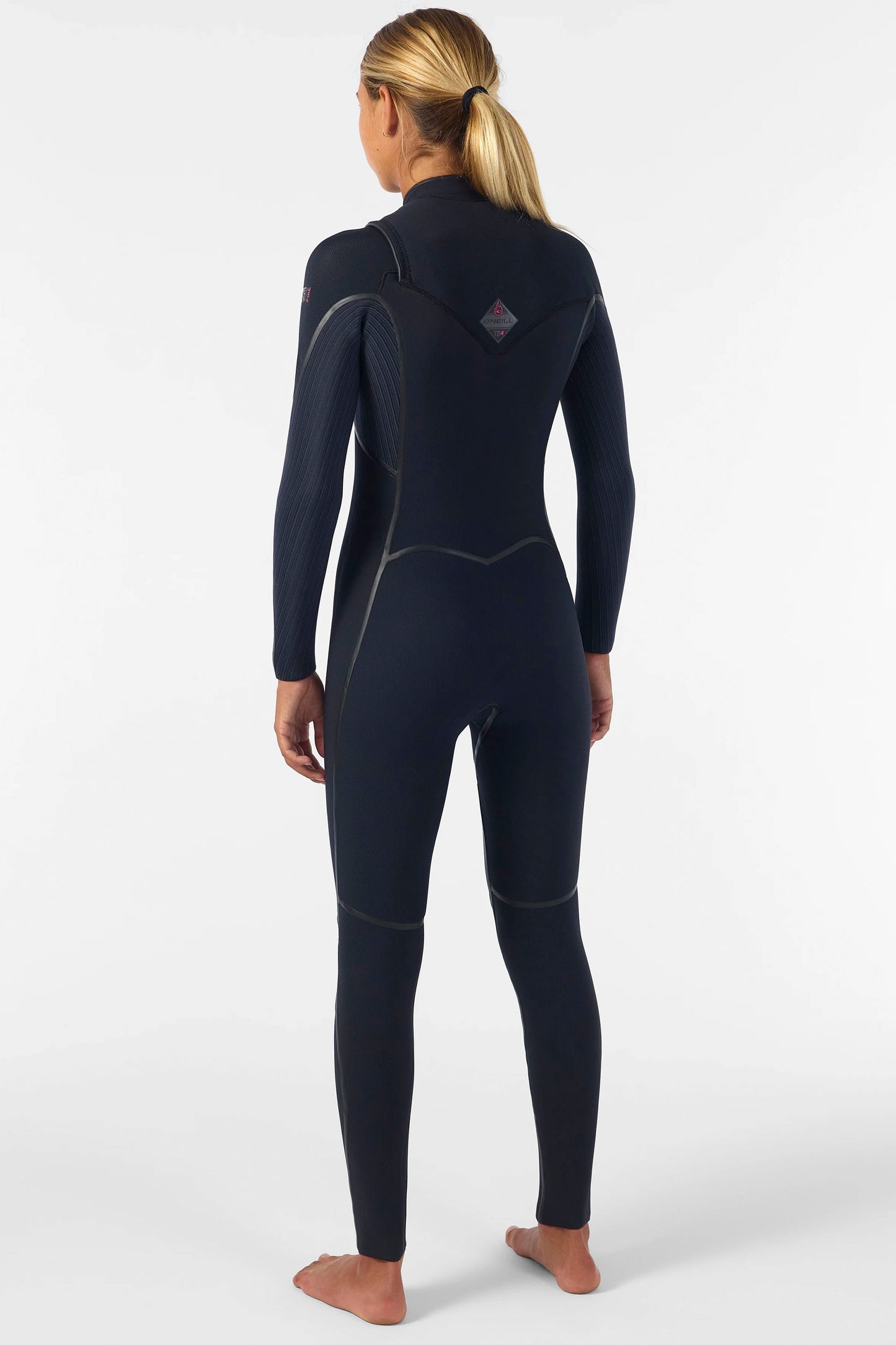 Pukas Surf Shop O’Neill Women’s Hyperfreak Fire 4/3 mm Chest Zip Full Wetsuit in Black/Black
