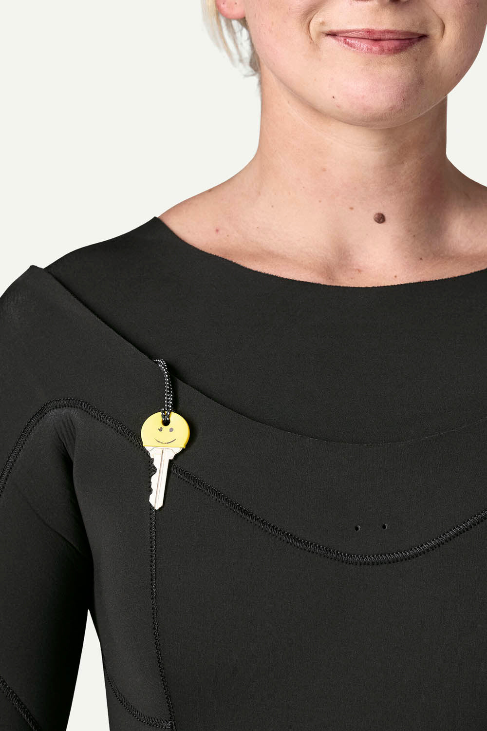 Patagonia Regulator 5/4mm Hooded Suit in Black — women's Yulex® natural rubber full hooded wetsuit with U-zip entry and recycled NetPlus® linings