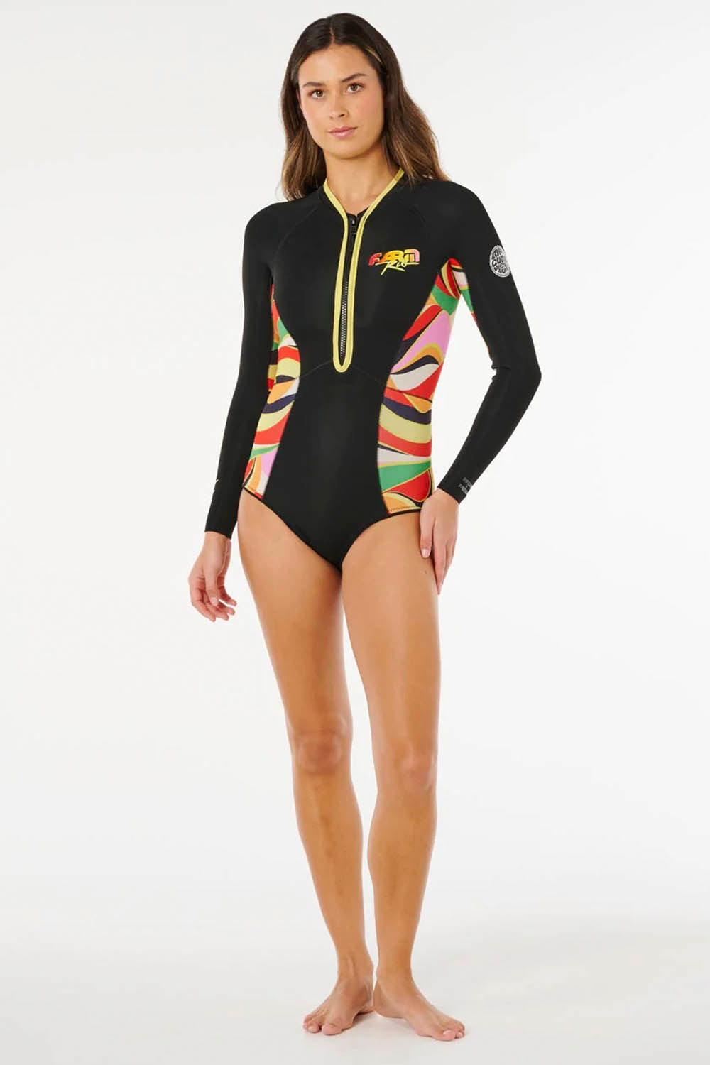 RIP CURL G-Bomb 1.5mm Front Zip Neon Waves Woman | Shop at PUKAS