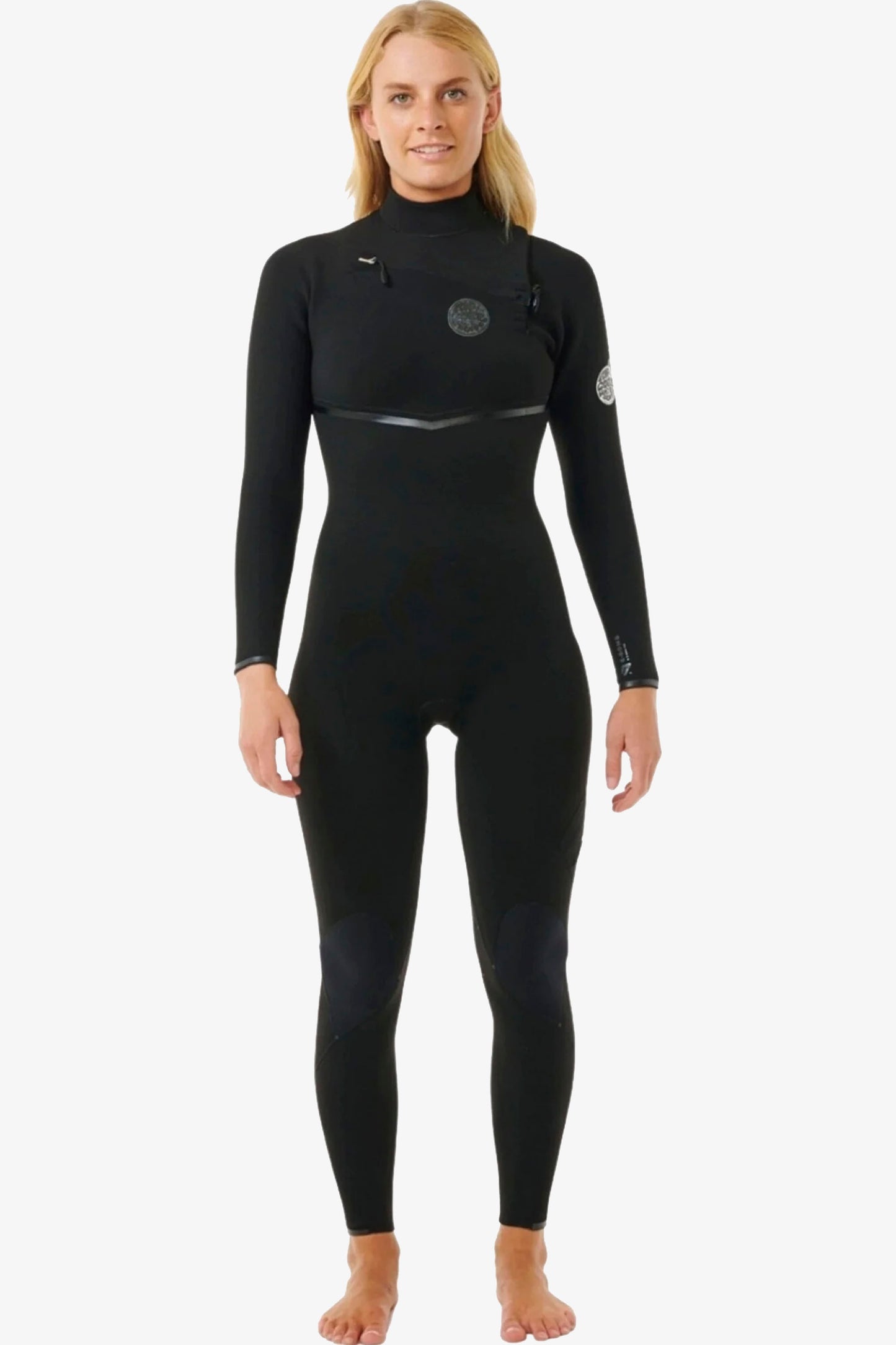 Pukas Surf Shop Woman Wetsuit Ripcurl E-bomb 4-3mm Zip Free Black