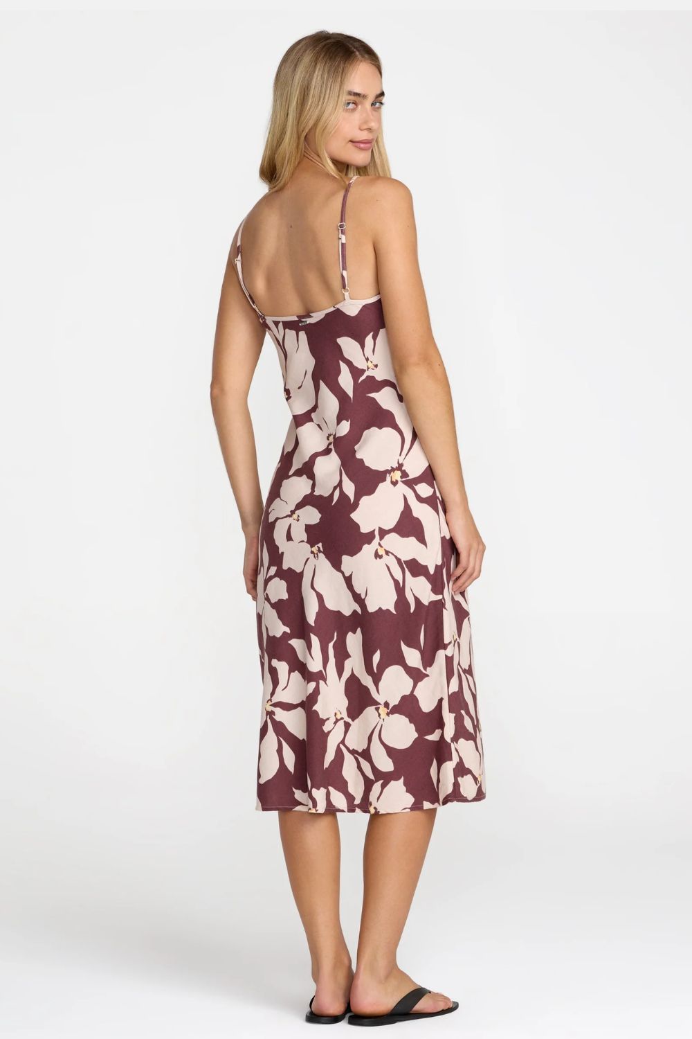 RVCA Let's Dance Slip Dress in TBR — women's lightweight slip dress, sizes XS–M | Pukas Surf Shop

