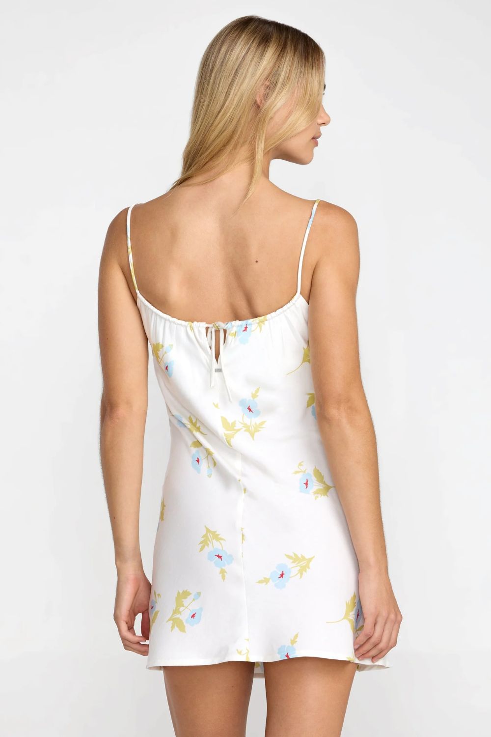 RVCA Macarthur Dress – Women's white relaxed summer dress, clean silhouette, surf lifestyle style – Pukas Surf Shop
