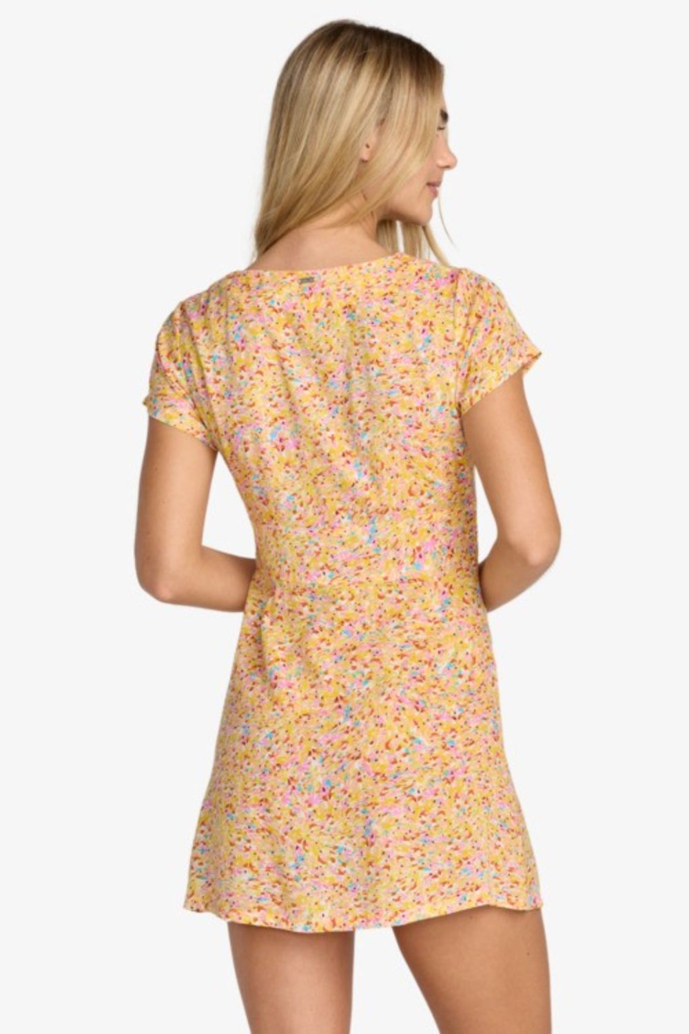 RVCA Layla Midi Dress – Women's multicolour print midi dress, relaxed surf lifestyle style – Pukas Surf Shop
