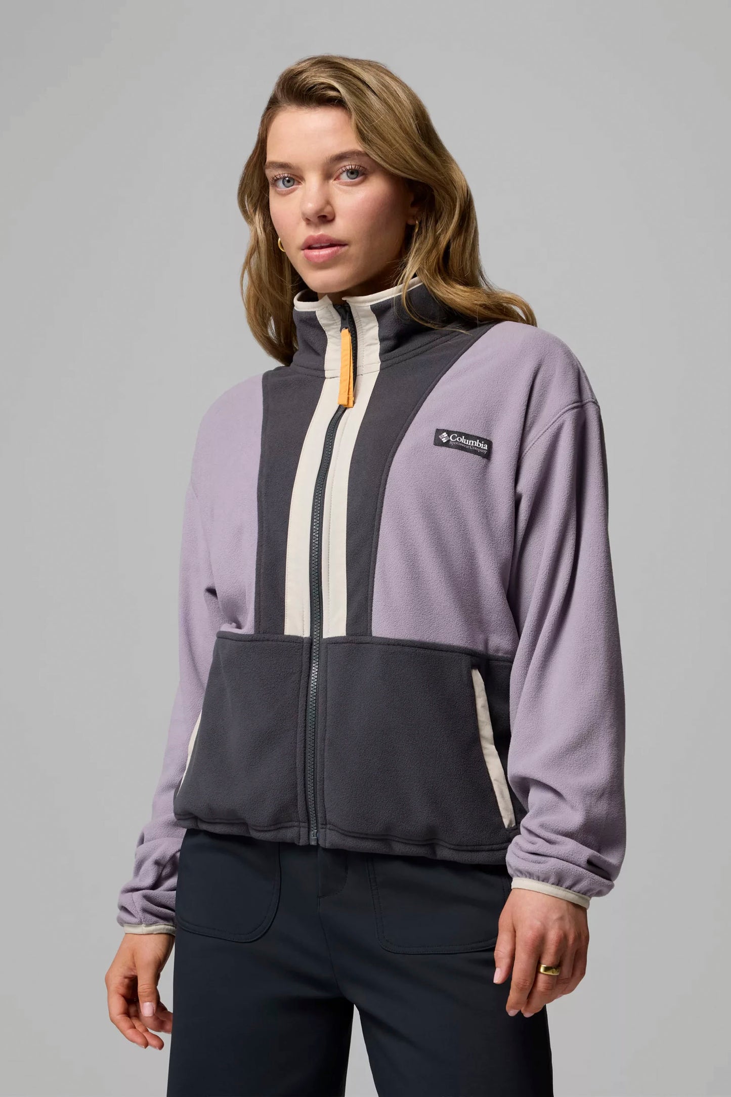 Pukas Surf Shop Columbia women’s fleece jacket in Shale Purple