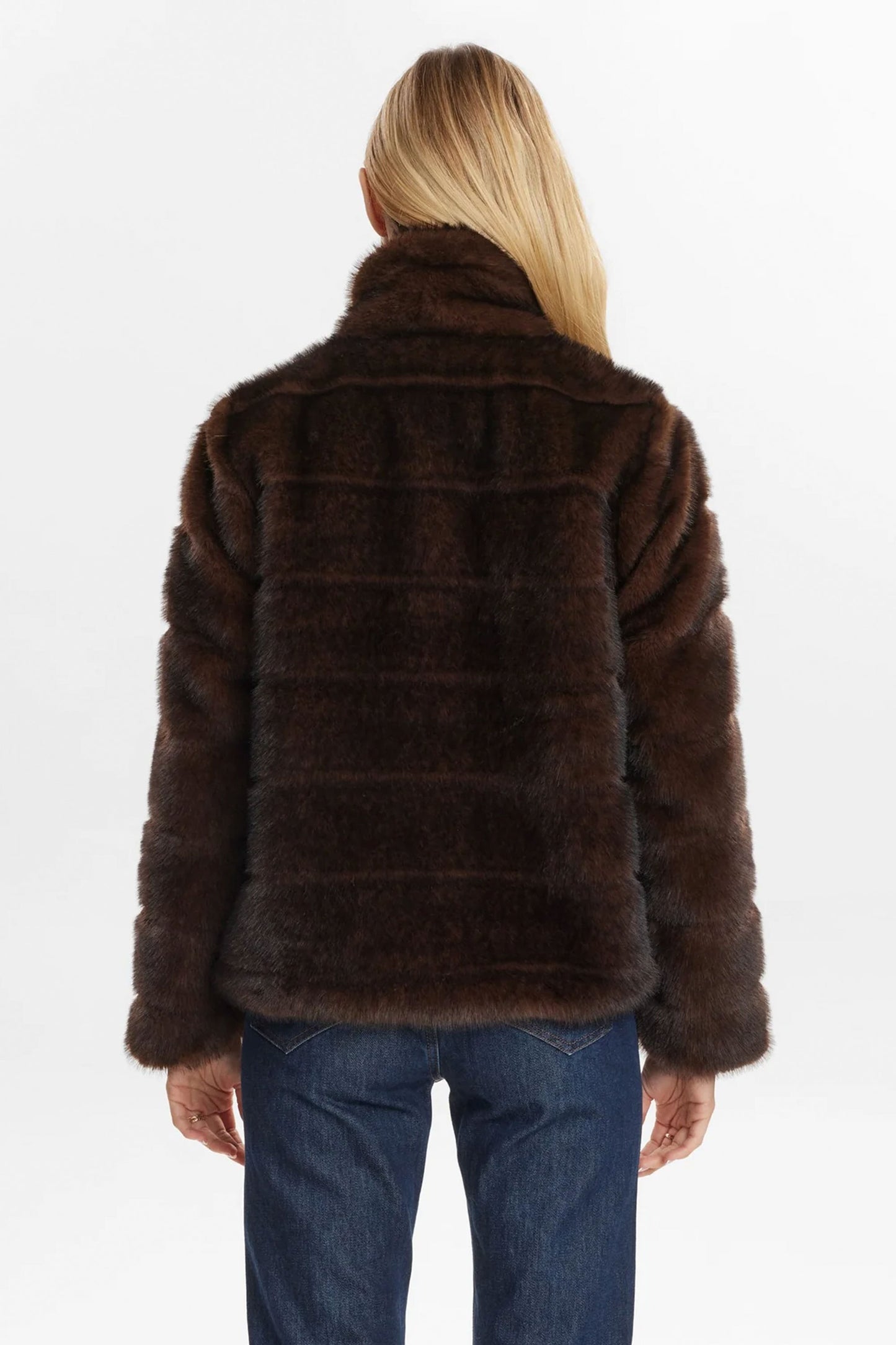 Pukas Surf Shop Women Jacket Numph Nuwindall Jacket Black Coffe 2