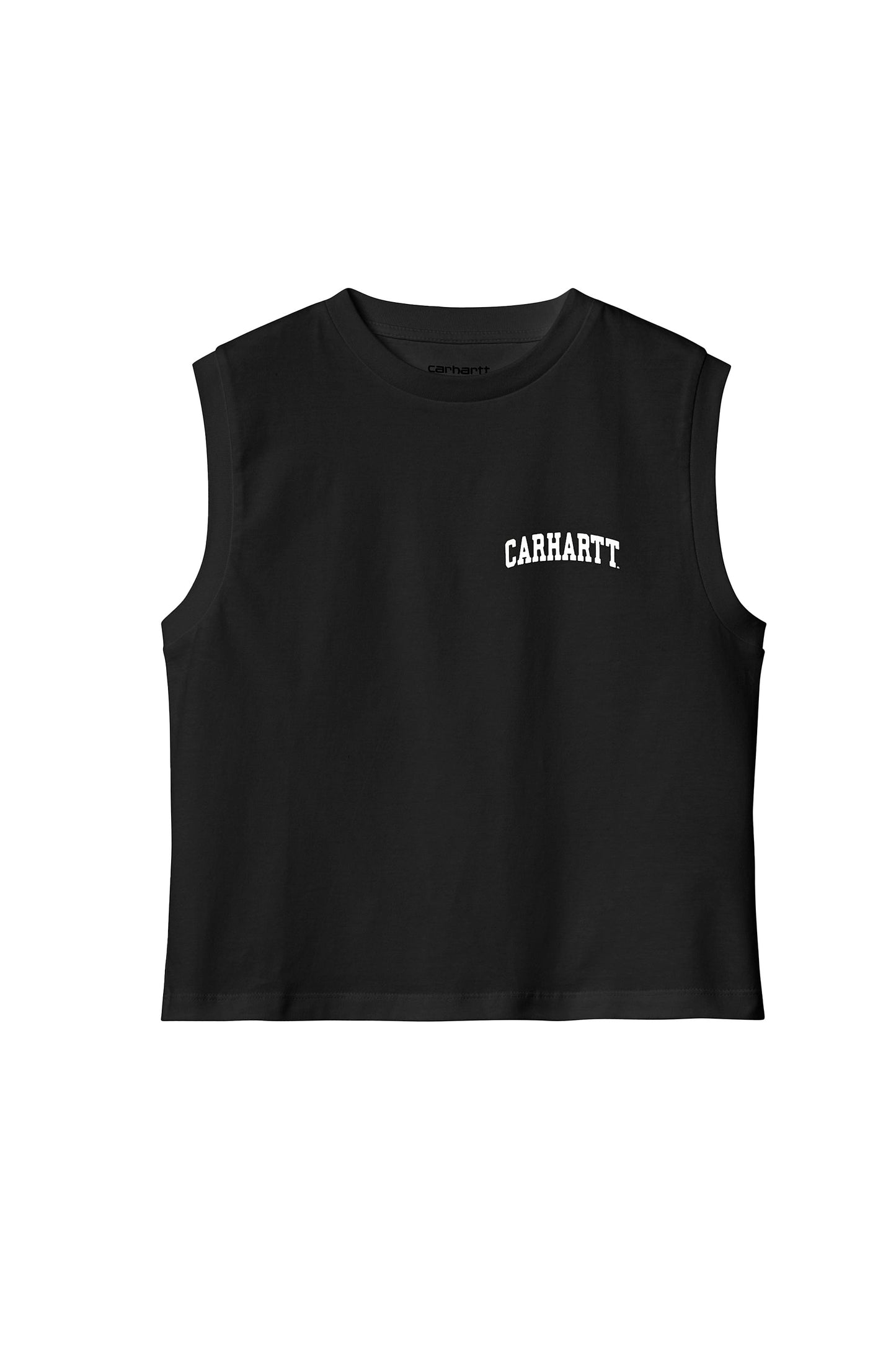 Pukas-Surf-Shop-carhartt-tee-woman-w-university-script-a-shirt-black
