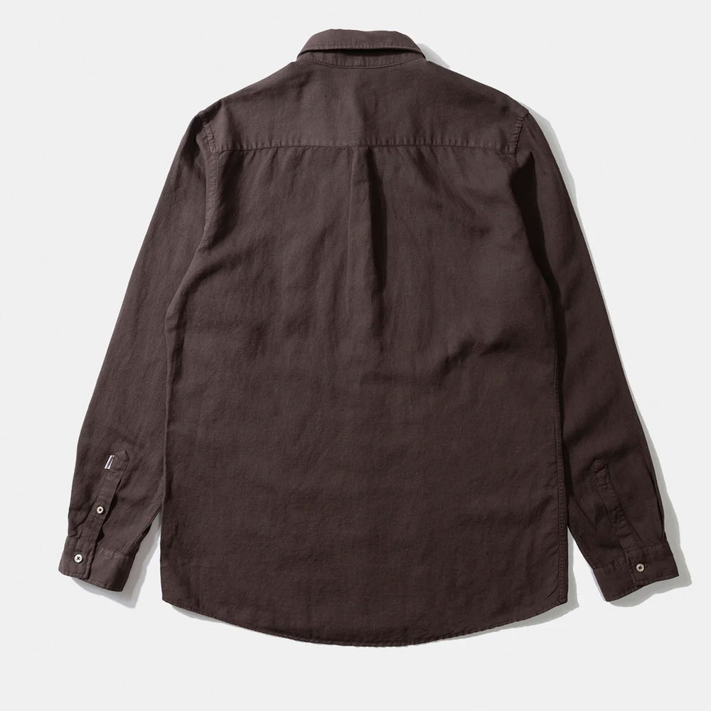 
                      
                        EDMMOND - LINEN SHIRT - PLAIN CHOCOLATE
                      
                    