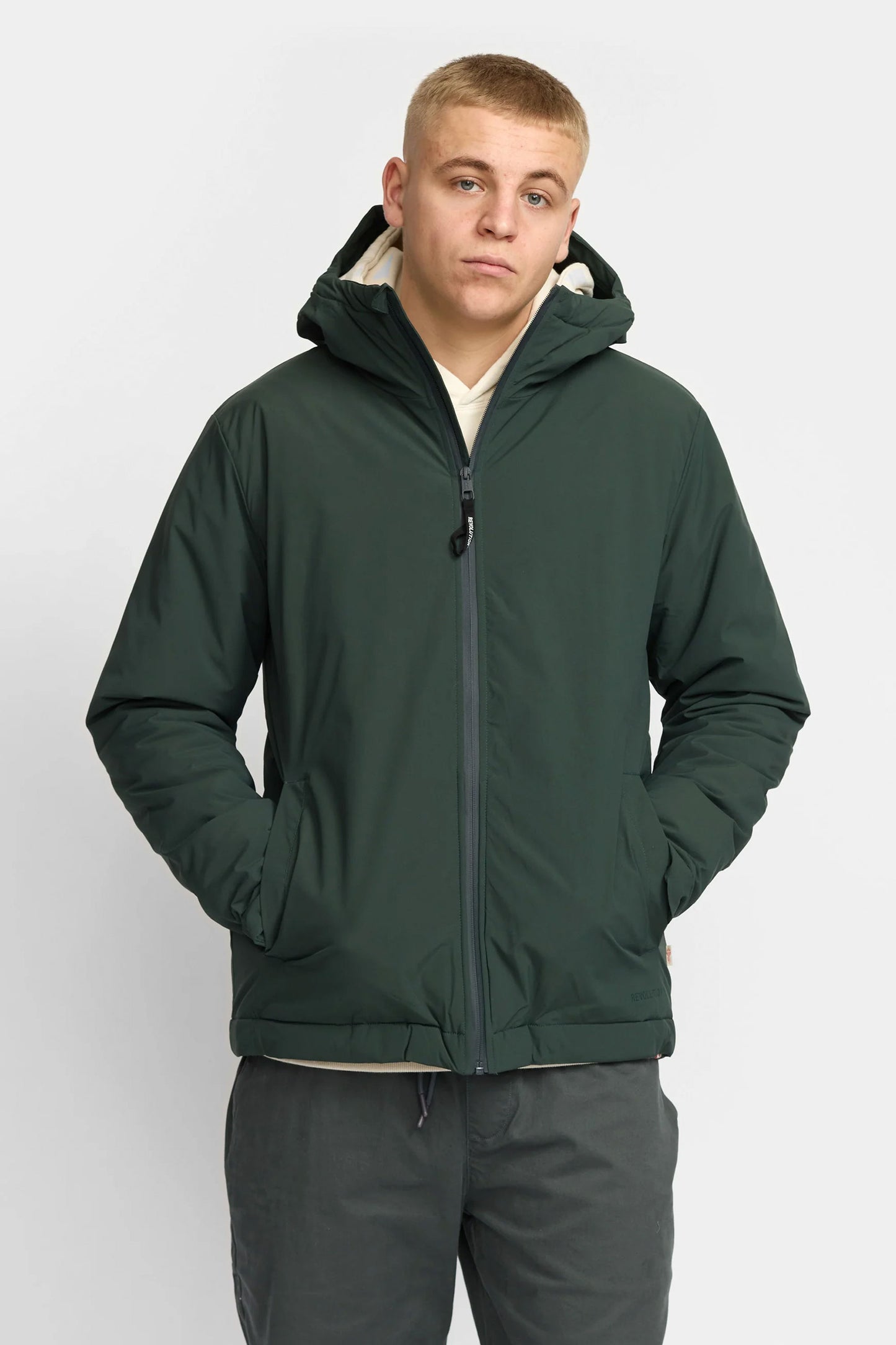 Pukas-Surf-Shop-man-Coat-Revolution-Padded-City-Dark-Green