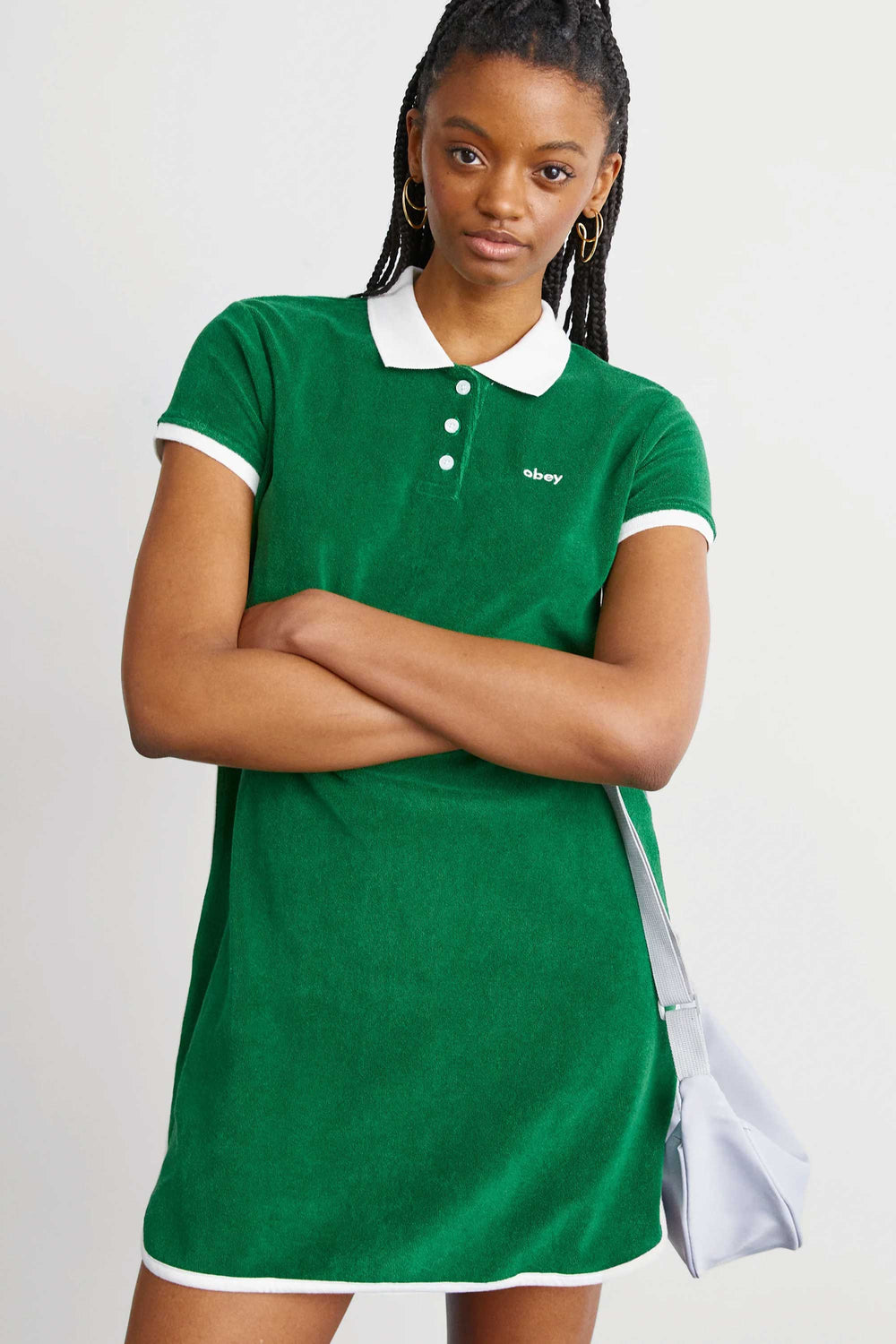 Pukas-Surf-Shop-obey-clare-polo-dress-green