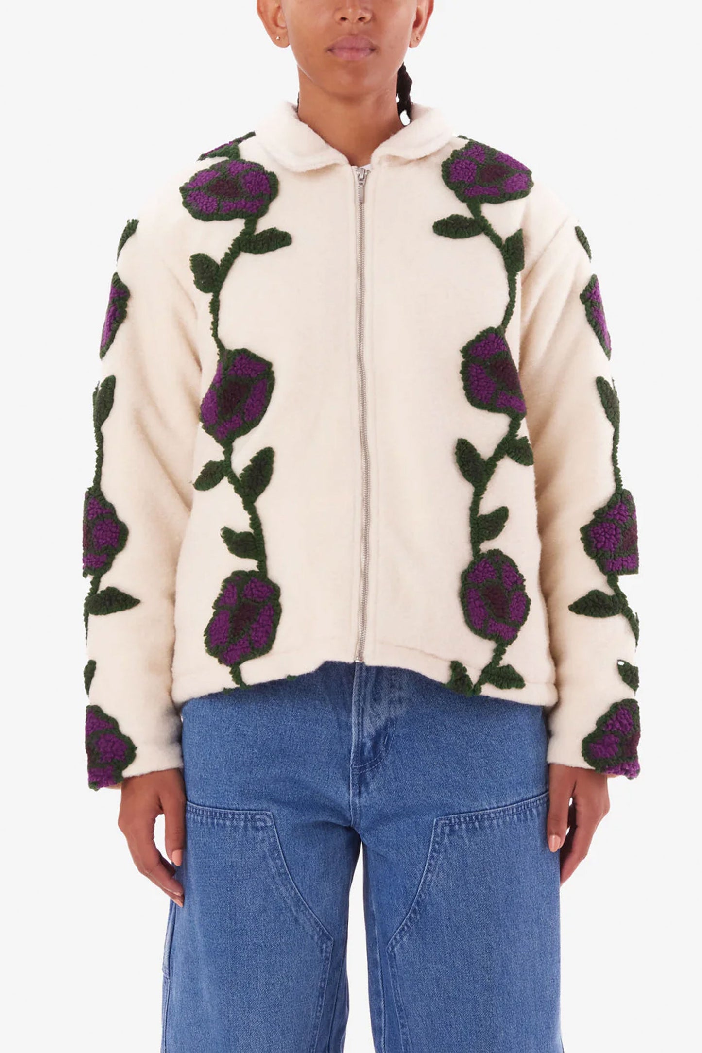 OBEY - FIELDS JACQUARD SHERPA JACKET