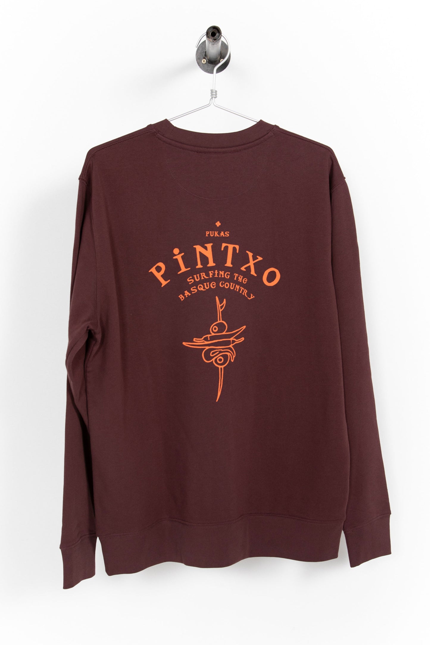 Pukas-Surf-Shop-pintxo-man-hoodie-red-brown