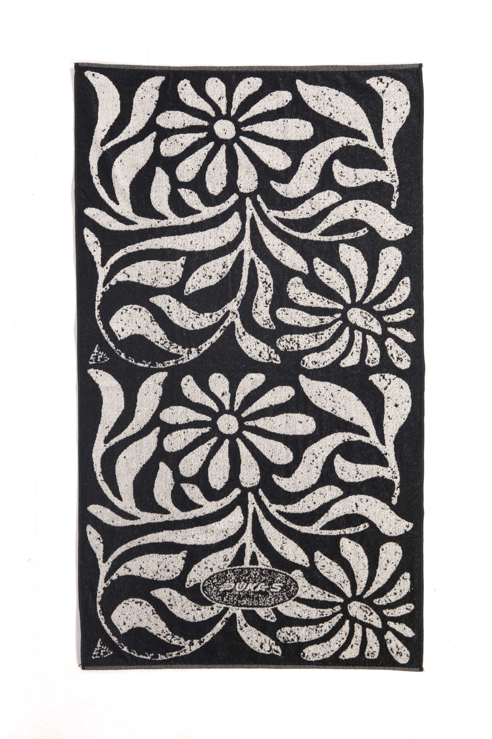 Pukas-Surf-Shop-pukas-towel-anemona-flower-black