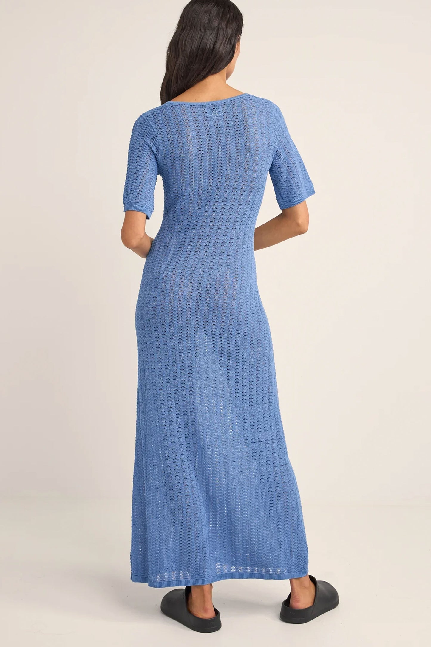 RHYTHM - GEORGIA SHORT SLEEVE KNIT MAXI DRESS