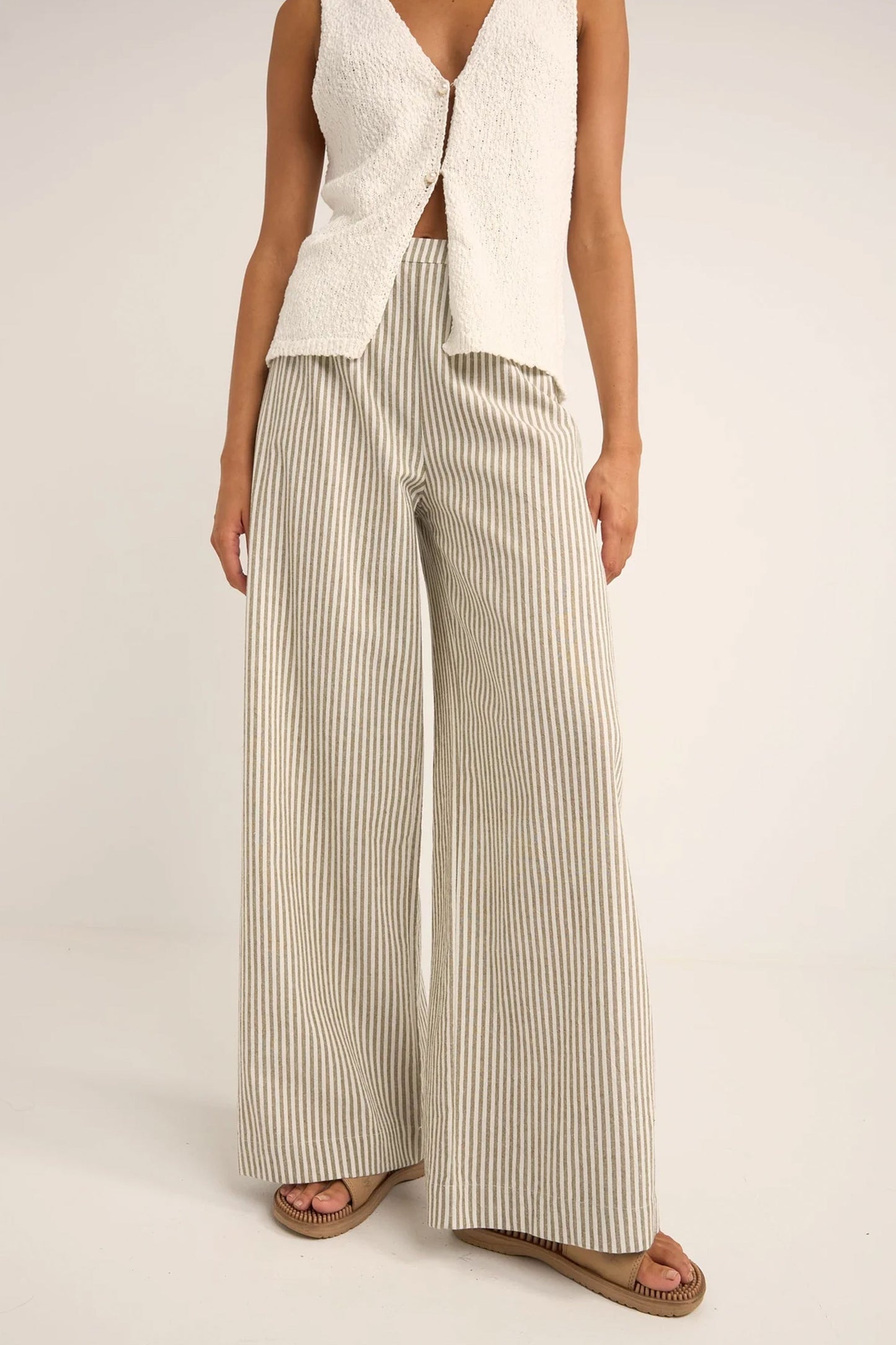Second Valley Pants in Tan Stripe Second Valley Pants in Tan Stripe