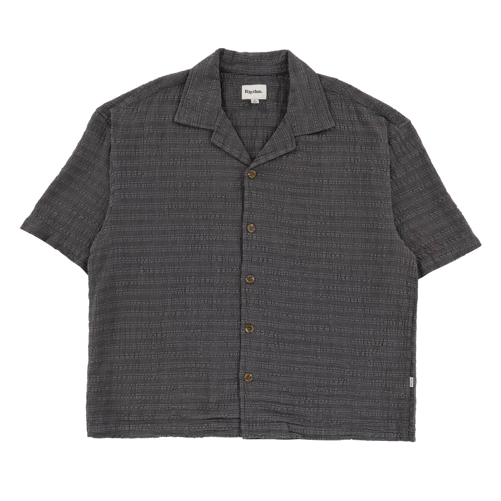 Pukas-Surf-Shop-rhythm-man-shirt-relaxed-texture-ss-charcoal