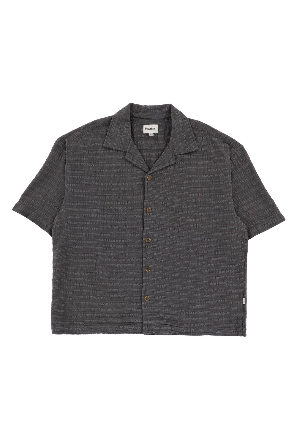 Pukas-Surf-Shop-rhythm-man-shirt-relaxed-texture-ss-charcoal