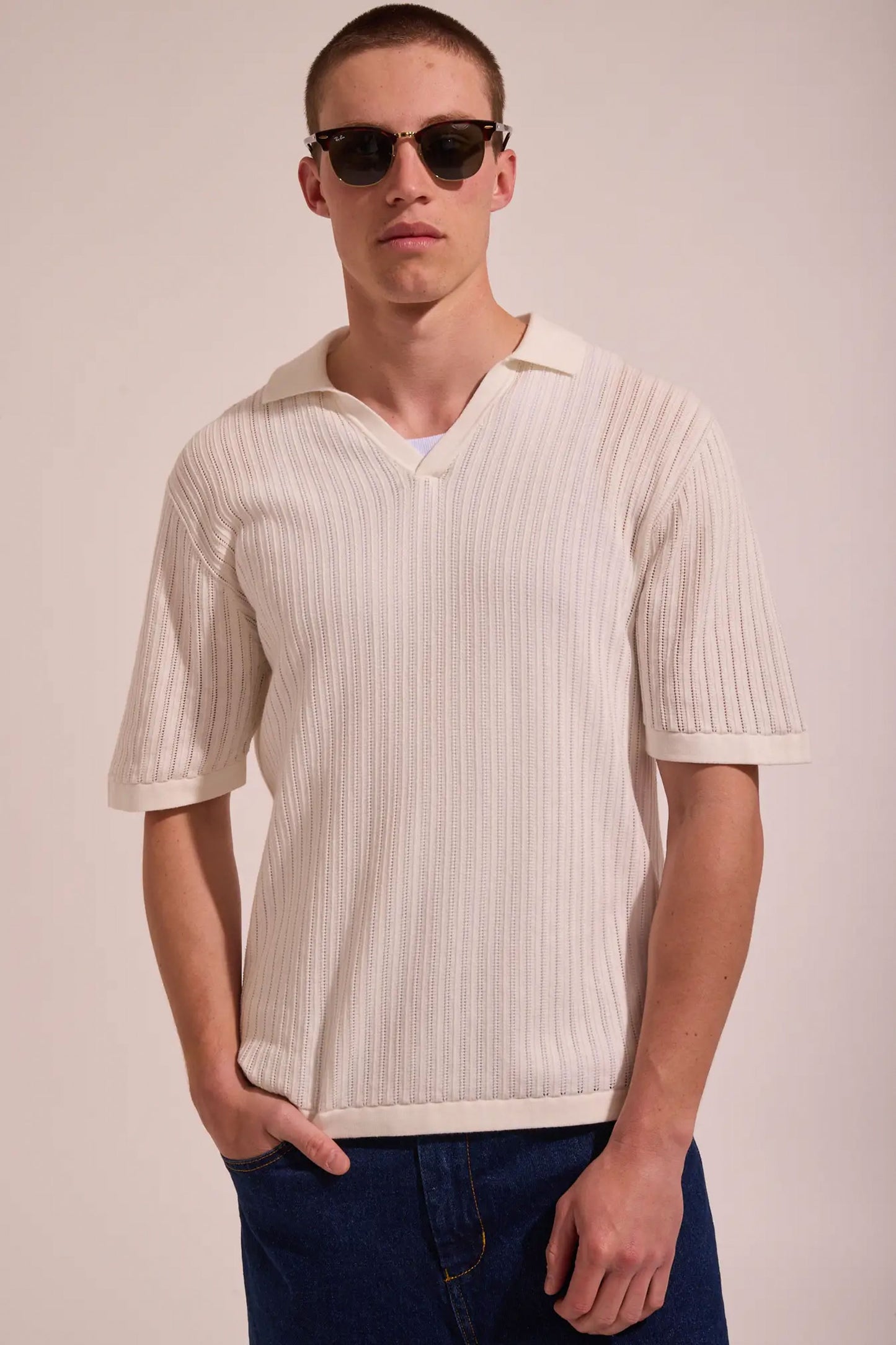 RHYTHM - RELAXED KNITTED POLO