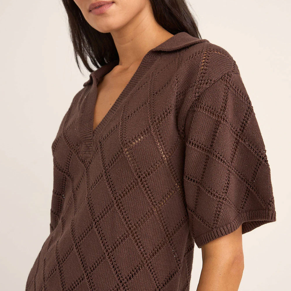 RHYTHM - ISLANDER COLLARED KNIT SHIRT