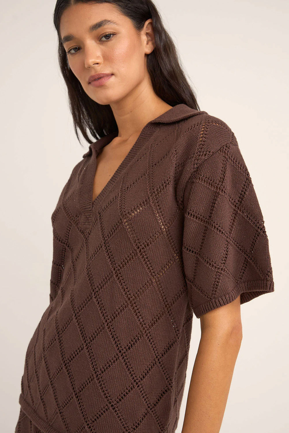 RHYTHM - ISLANDER COLLARED KNIT SHIRT