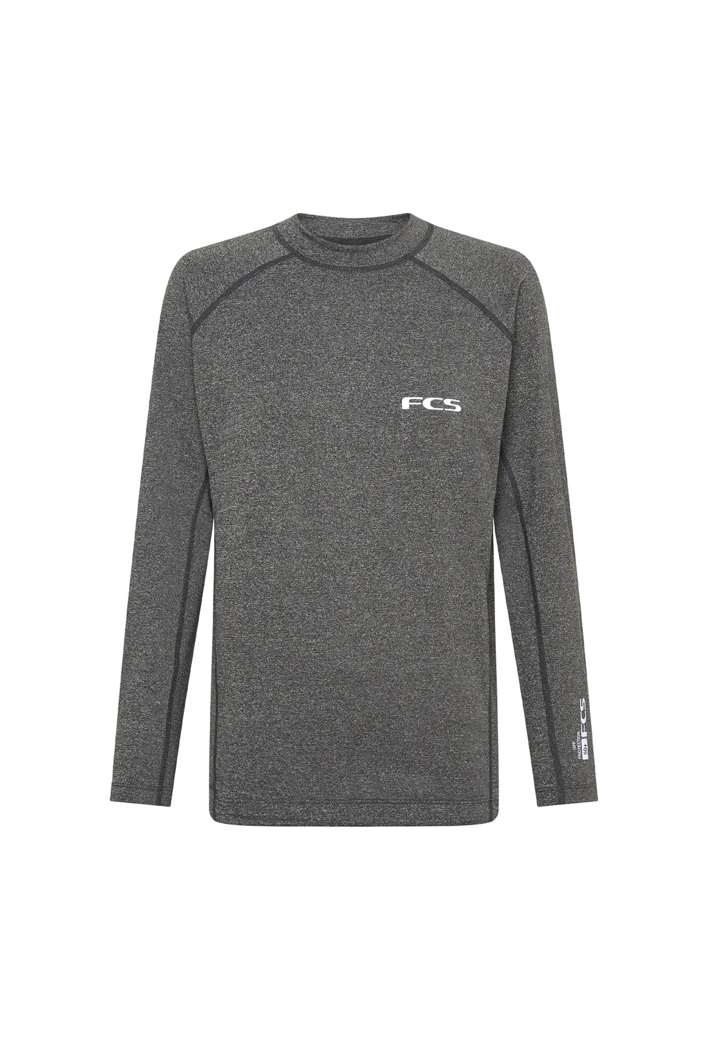 Pukas-Surf-Shop-tee-FCS-Essential-LS-Rash-Vest-Header-Gray