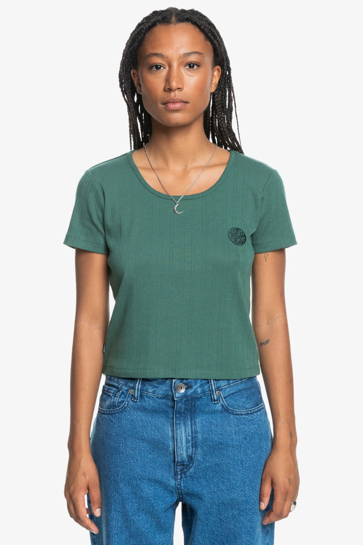 Pukas-Surf-Shop-tee-Woman-Quiksilver-Uni-Green