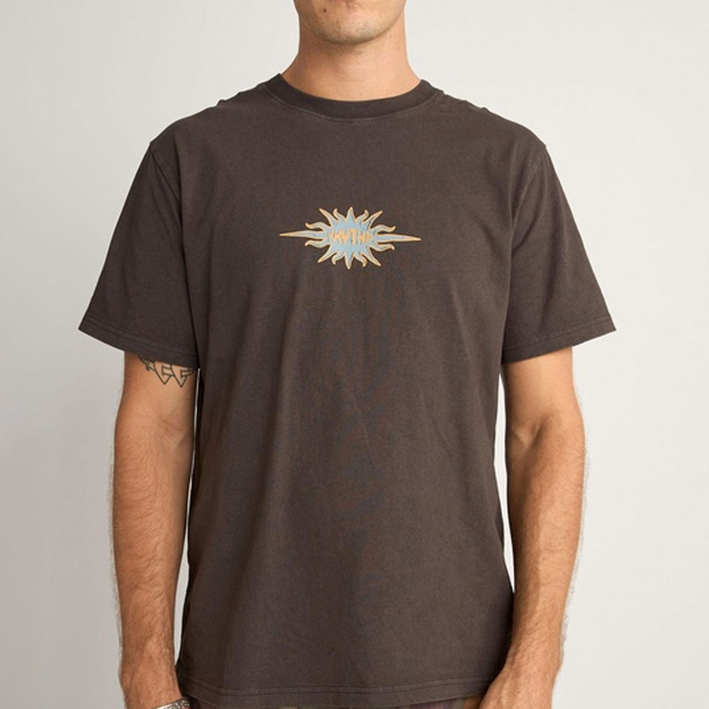 Pukas-Surf-Shop-tee-man-Flame-Printed-Vintage-Ss-T-Shirt-black