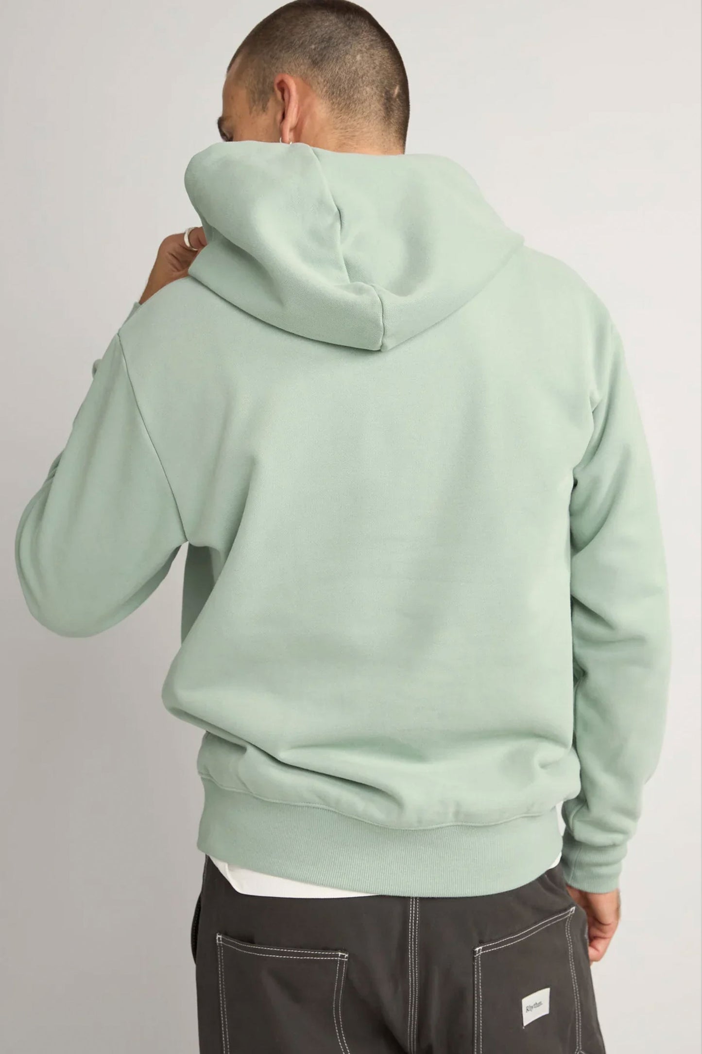 RHYTHM - CONTRAST STITCH HOOD - SKY