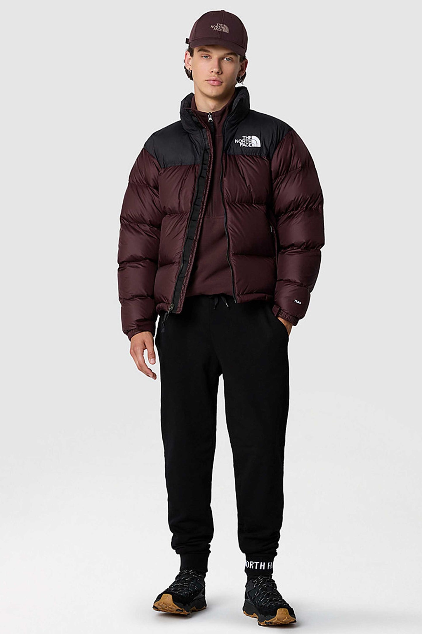 Pukas-Surf-Shop-the-north-face-jacket-man-nuptse-retro-1996-charcoal-brown