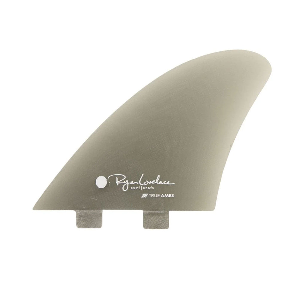 TRUE AMES - LOVELACE PIGGYBACK KEEL FCS COMPATIBLE - SMOKE - 2FINS