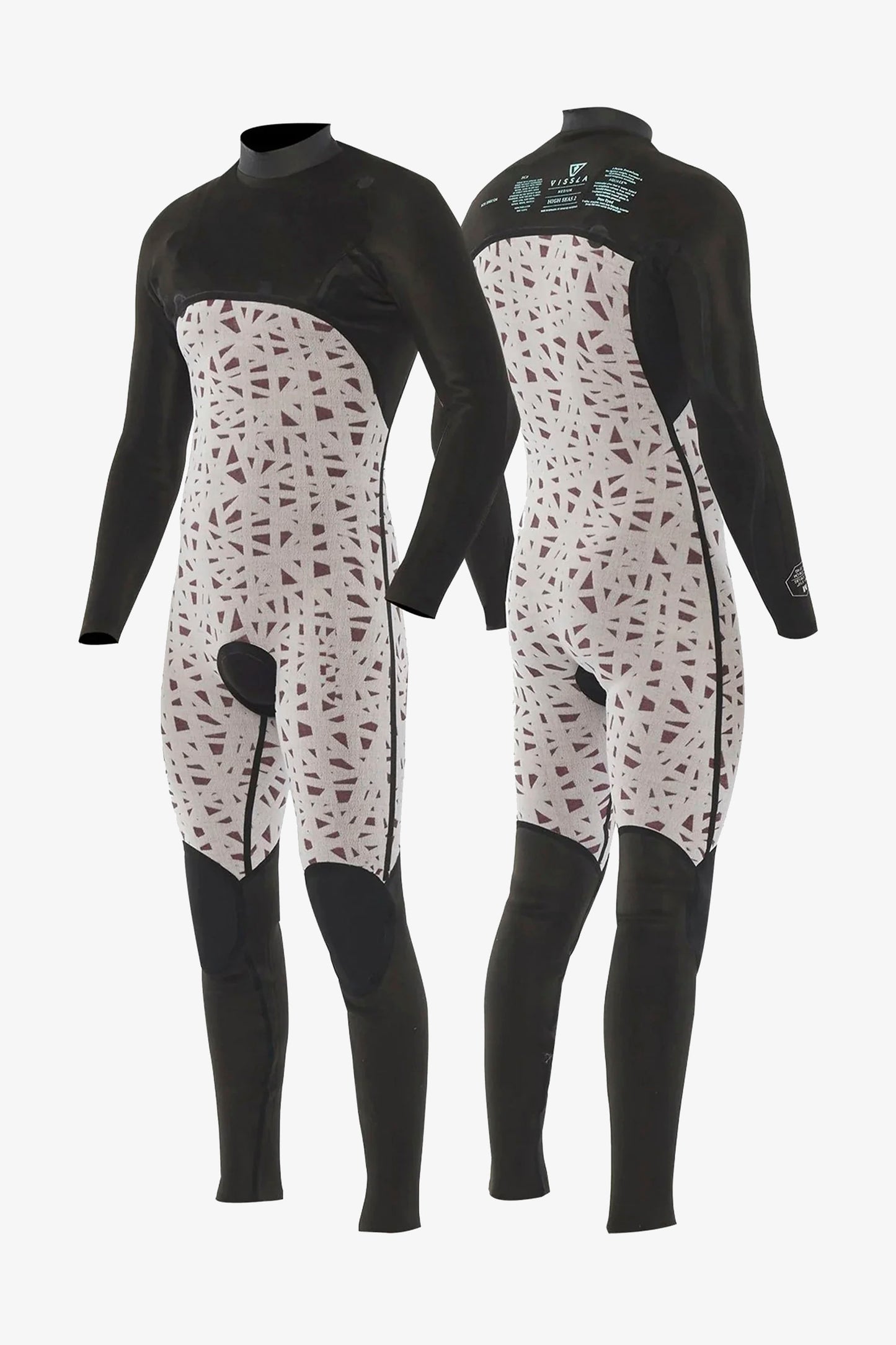 VISSLA HIGH SEAS II 4/3 BLACK FULLSUIT PUKAS SURF SHOP
