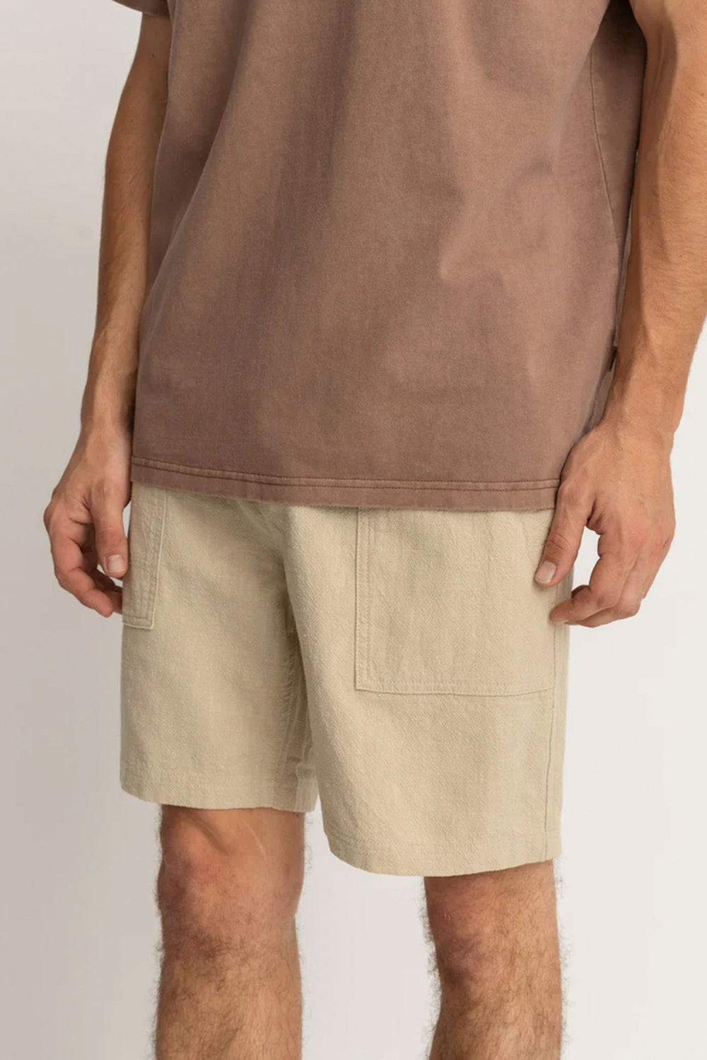 Pukas-surf-shop-rhythm-man-shorts-Worn-Path-Textured-Linen-Short