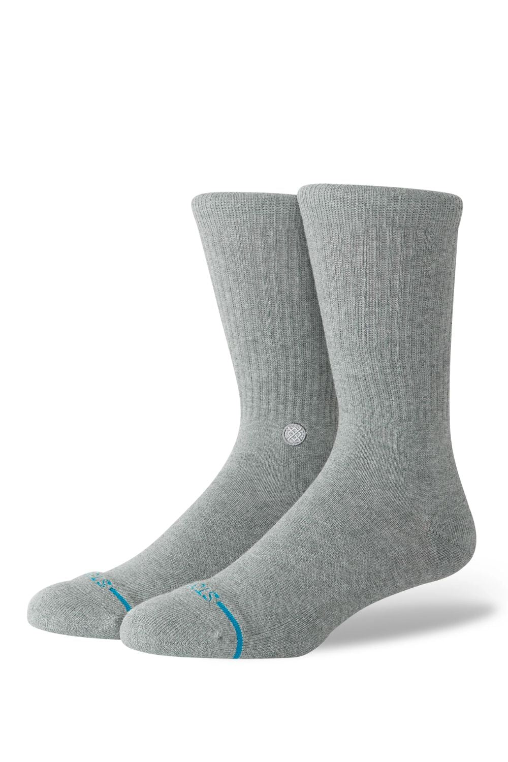 Stance Icon Crew grey heather crew socks unisex — available at Pukas Surf Shop
