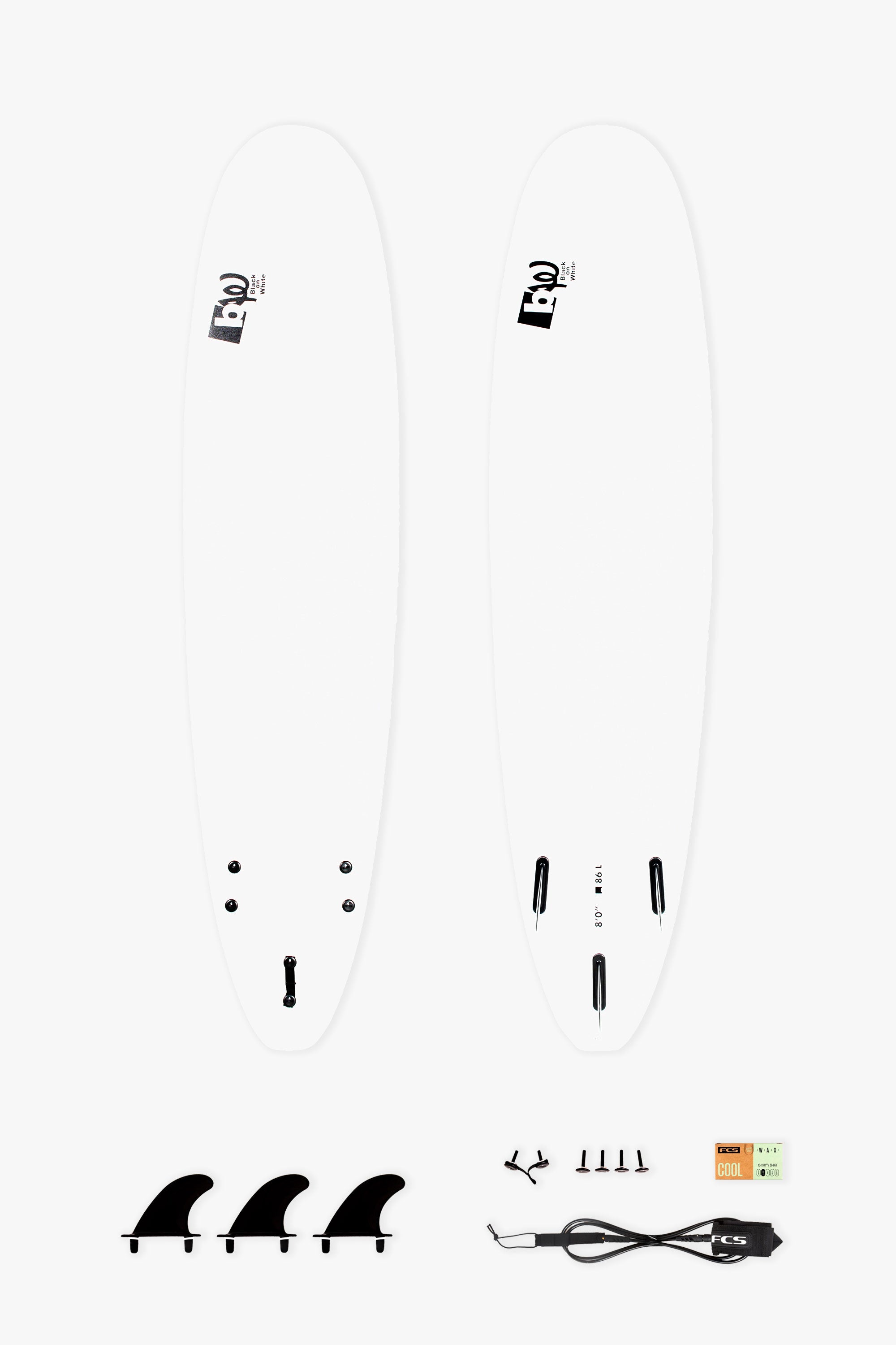 FCS Classic All Purpose Boardbag - Black / Mango - Boardbags