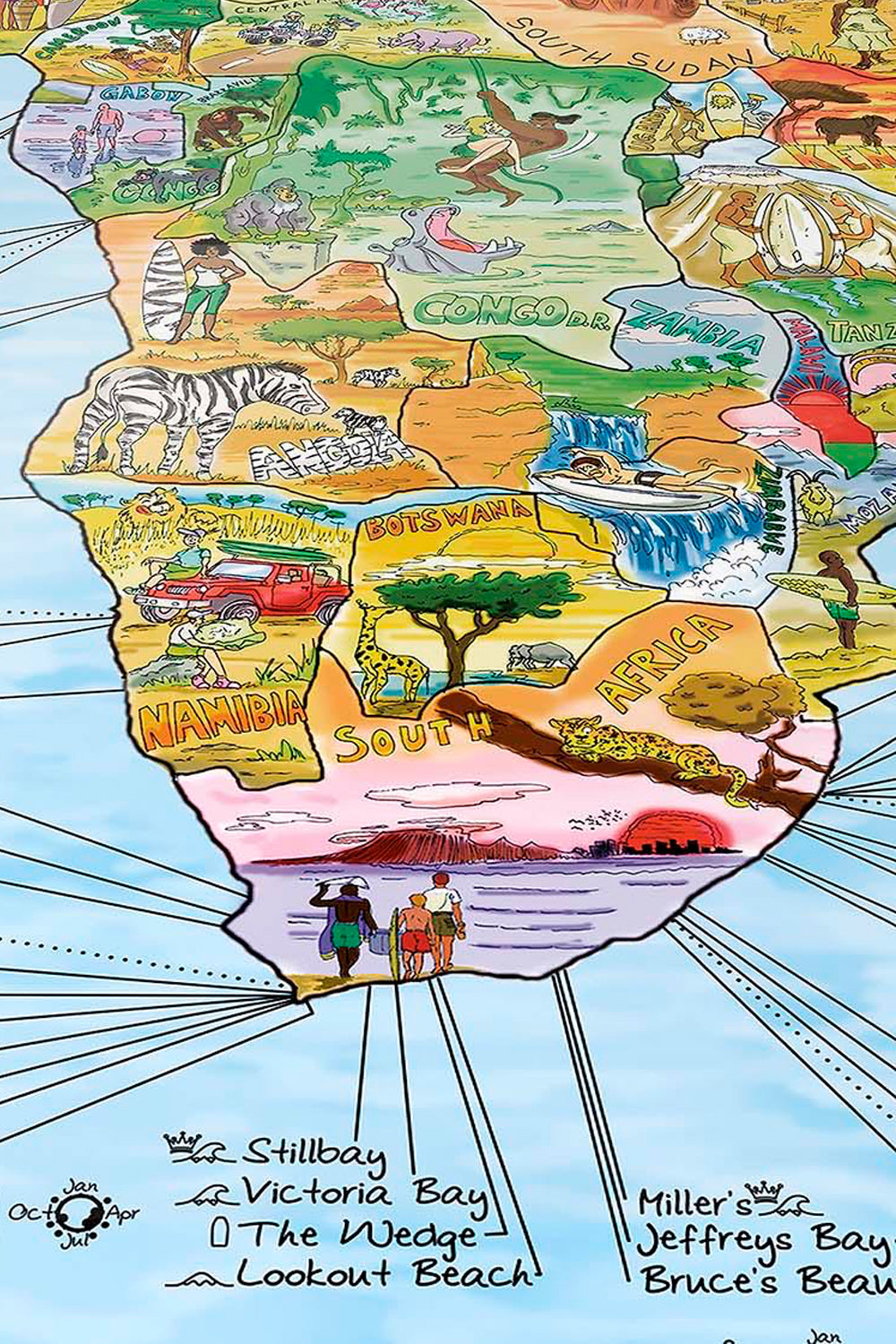 AWESOME MAPS - SURFTRIP MAP ENGLISH | Shop at Pukas Surf