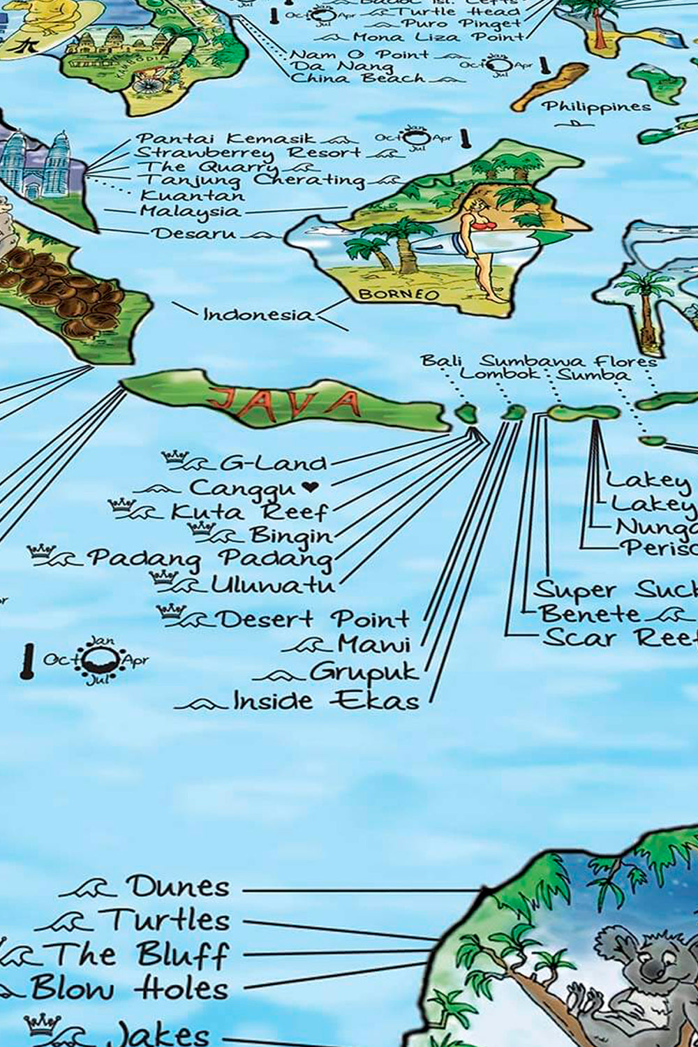 
                  
                    Pukas Surf Shop - Awesome Maps - Surftrip Maps - Surftrip Map English 
                  
                