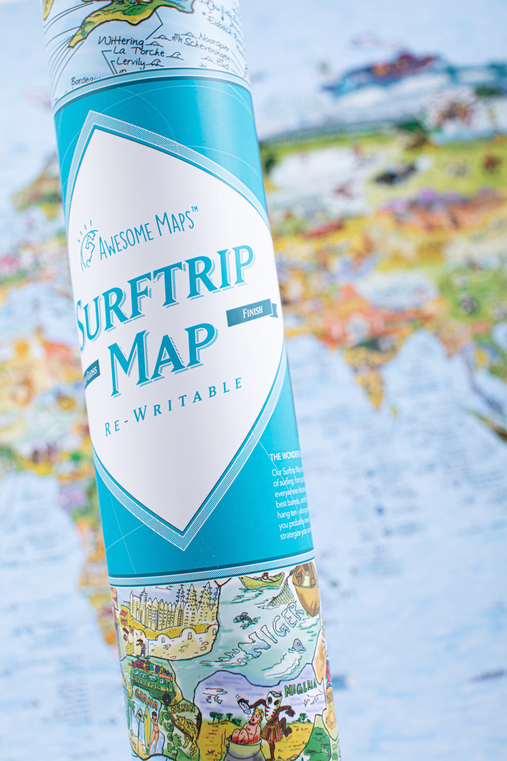 AWESOME MAPS - SURFTRIP MAP ENGLISH | Shop at Pukas Surf
