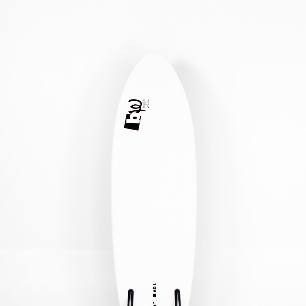 Pukas Surf Shop - Black On White SOFTBOARDS - BW SOFTBOARDS 6.6