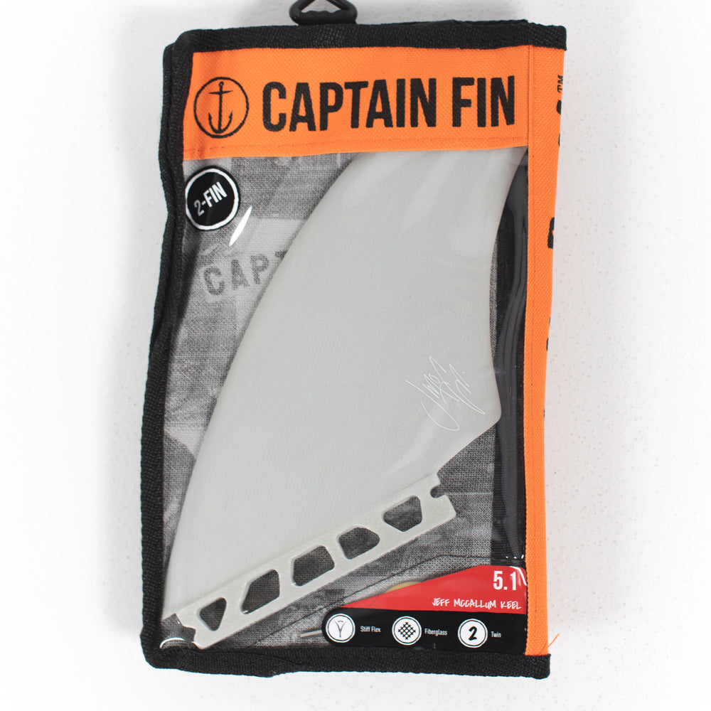 
                      
                        Pukas Surf Shop - Captain Fin - Jeff Mccallum - Keel - 2 fins - 5.1 - Off white
                      
                    