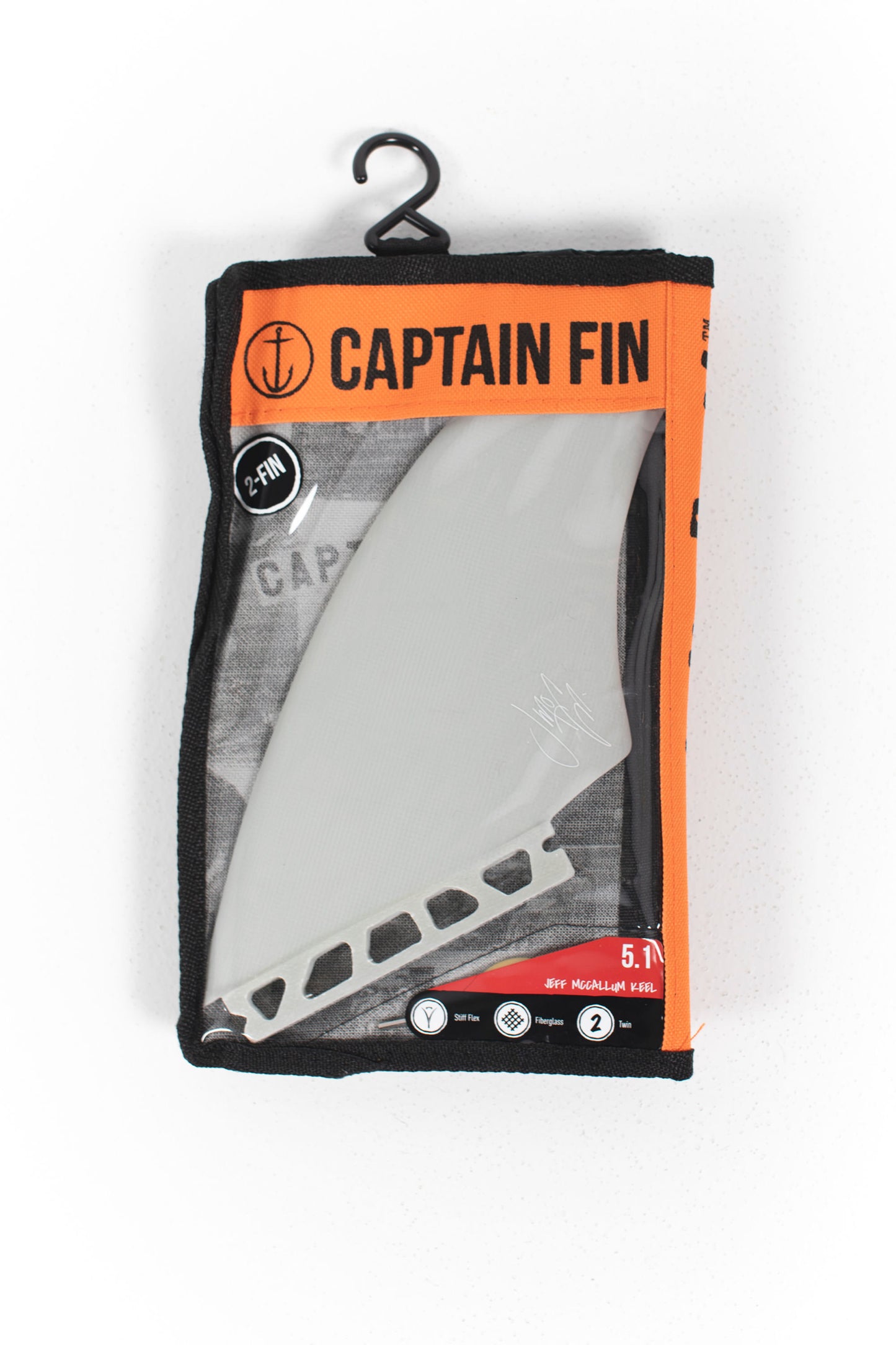
                  
                    Pukas Surf Shop - Captain Fin - Jeff Mccallum - Keel - 2 fins - 5.1 - Off white
                  
                