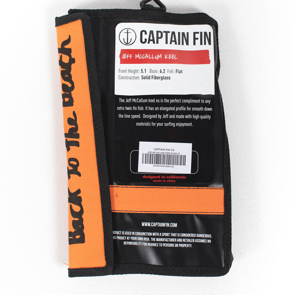 
                      
                        Pukas Surf Shop - Captain Fin - Jeff Mccallum - Keel - 2 fins - 5.1 - Off white
                      
                    